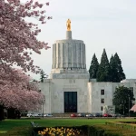 Oregon State capitol where the Oregon Paid Leave Act was passed.